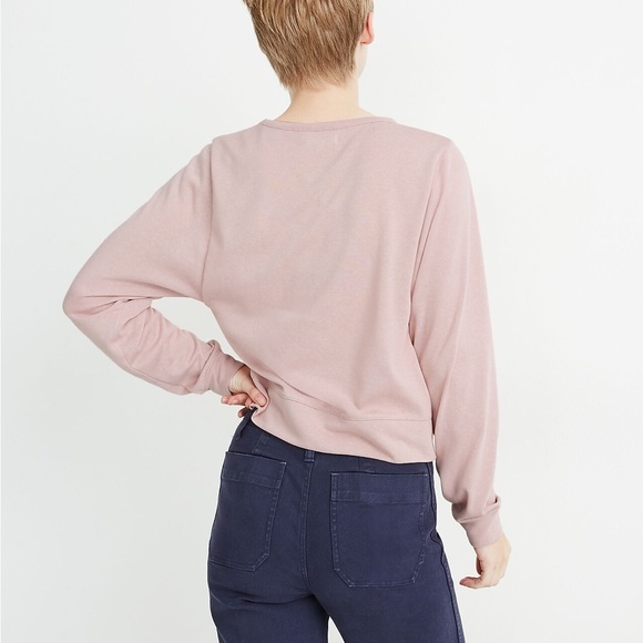 Madewell size small pink dolman long sleeved top - Picture 3 of 7